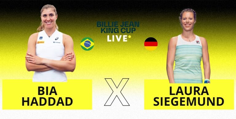 [AO VIVO] Acompanhe Bia Haddad x Siegemund pela BJK Cup em tempo real