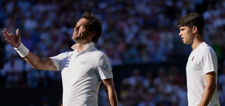 Alcaraz sobre Fognini: «A este nível podia jogar mais três ou quatro anos»