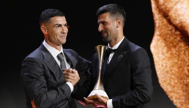Djokovic recebeu prémio entregue por Ronaldo: «É um sonho tornado realidade, não esperava»